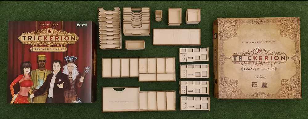 Trickerion: Basically Wooden Game Organizer  (1-4) board game collectible - Main Image 4