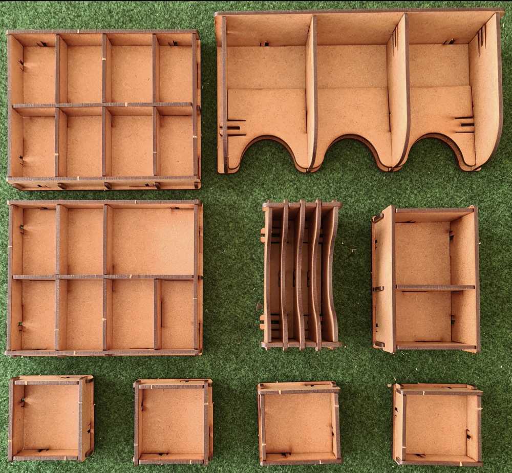 Underwater Cities: e-Raptor Wooden Insert  (1-4) board game collectible - Main Image 2