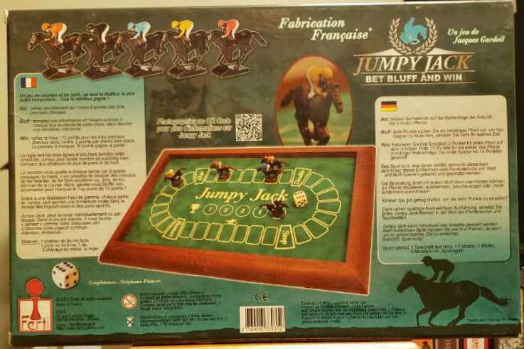 Jumpy Jack Bet Bluff And Win  board game collectible - Main Image 2