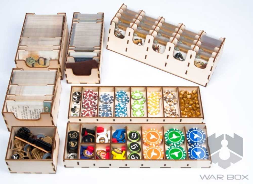 Western Legends: Warbox.pl Wooden Organizer  (2-6) board game collectible - Main Image 4