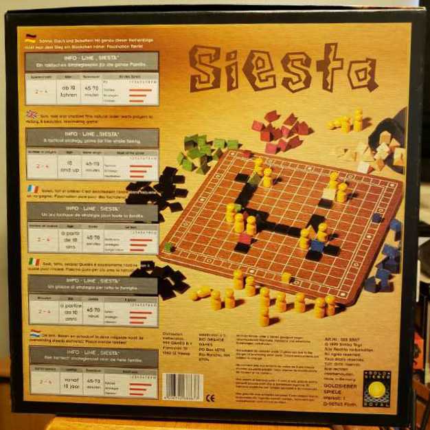 Siesta: Gold Sieber Royal Game  board game collectible [Barcode 4006592688677] - Main Image 2