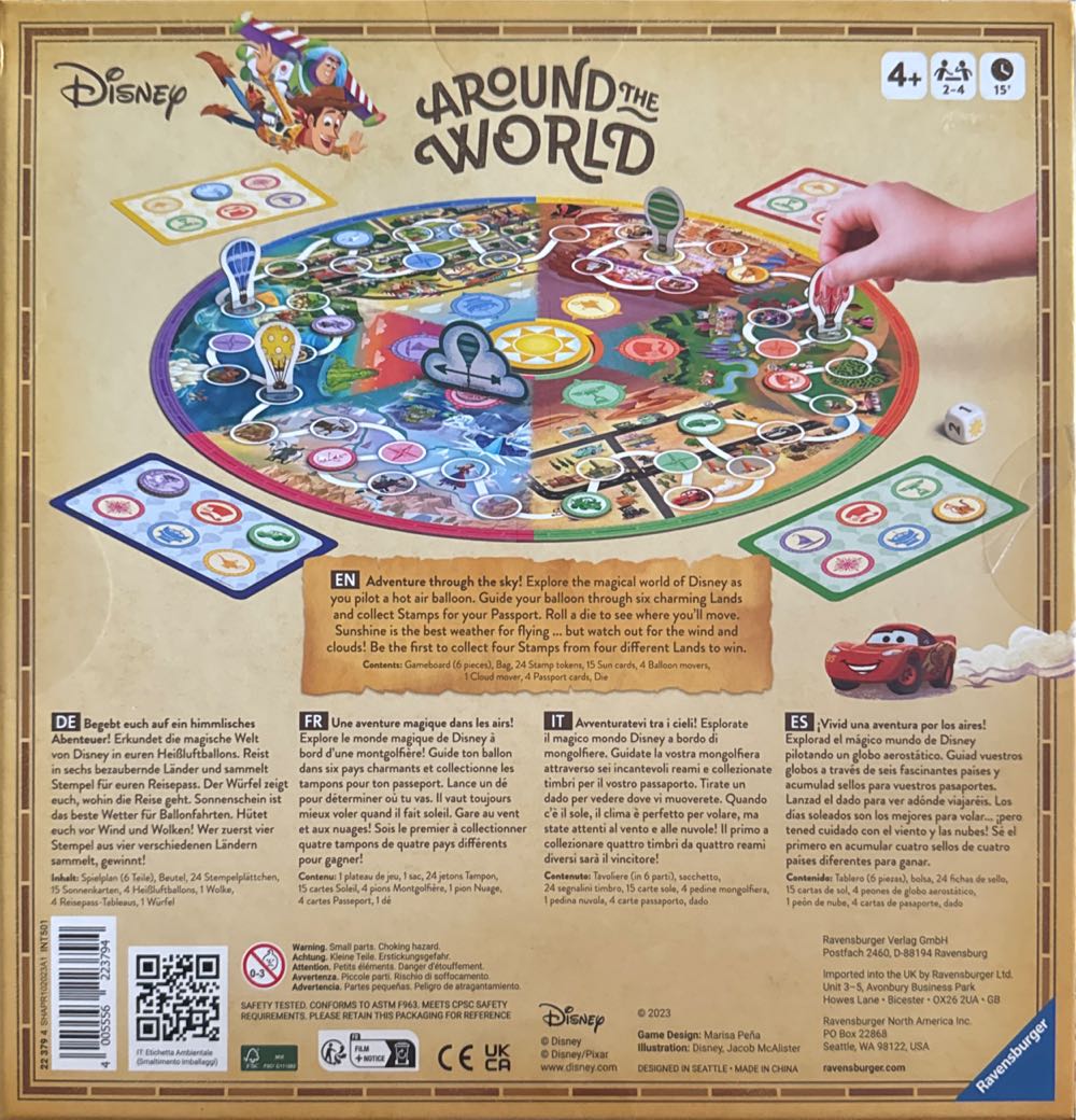 Around The World - Disney  (2-4) board game collectible [Barcode 4005556223794] - Main Image 3