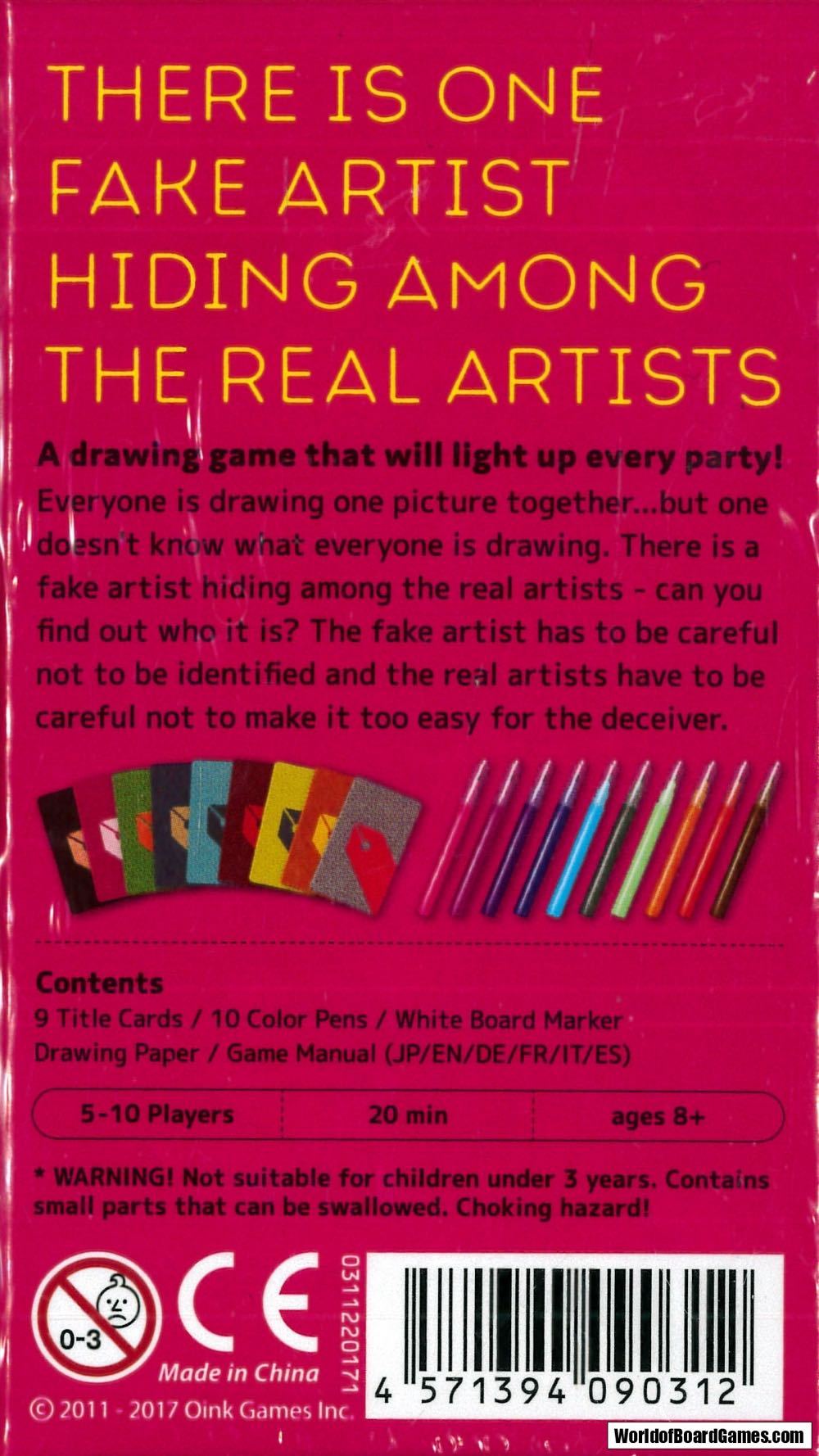 Fake Artist Goes To New York New  (5-10) board game collectible [Barcode 4571394090138] - Main Image 2