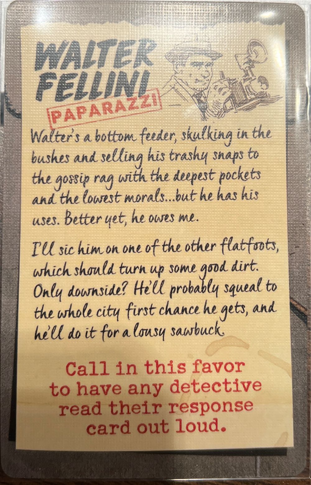 Grift Walter Fellini  board game collectible [Barcode 685757264051] - Main Image 3