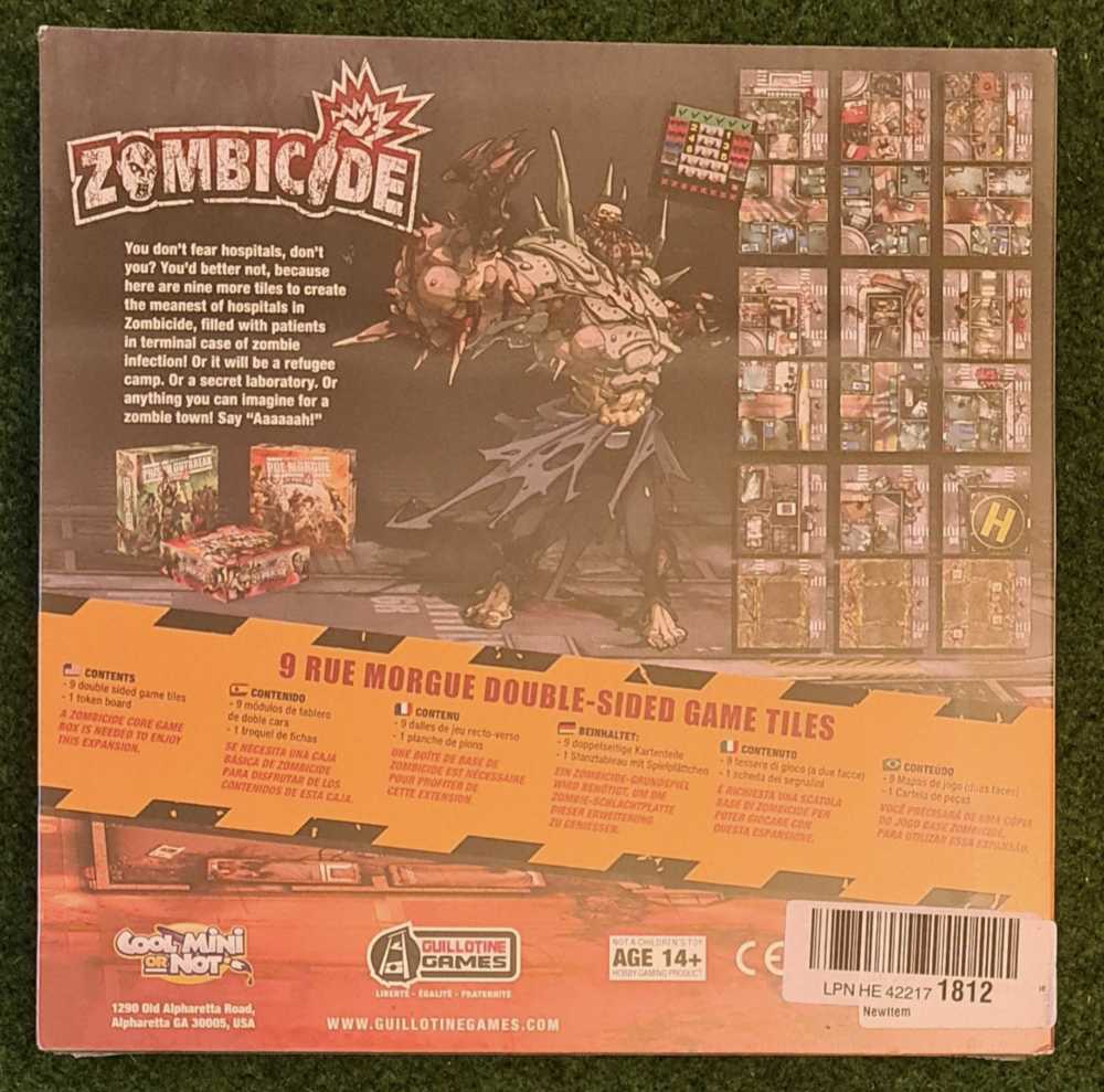 Zombicide: Season 3 - Rue Morgue Tile Set (9 Tiles)  (1-12) board game collectible - Main Image 2