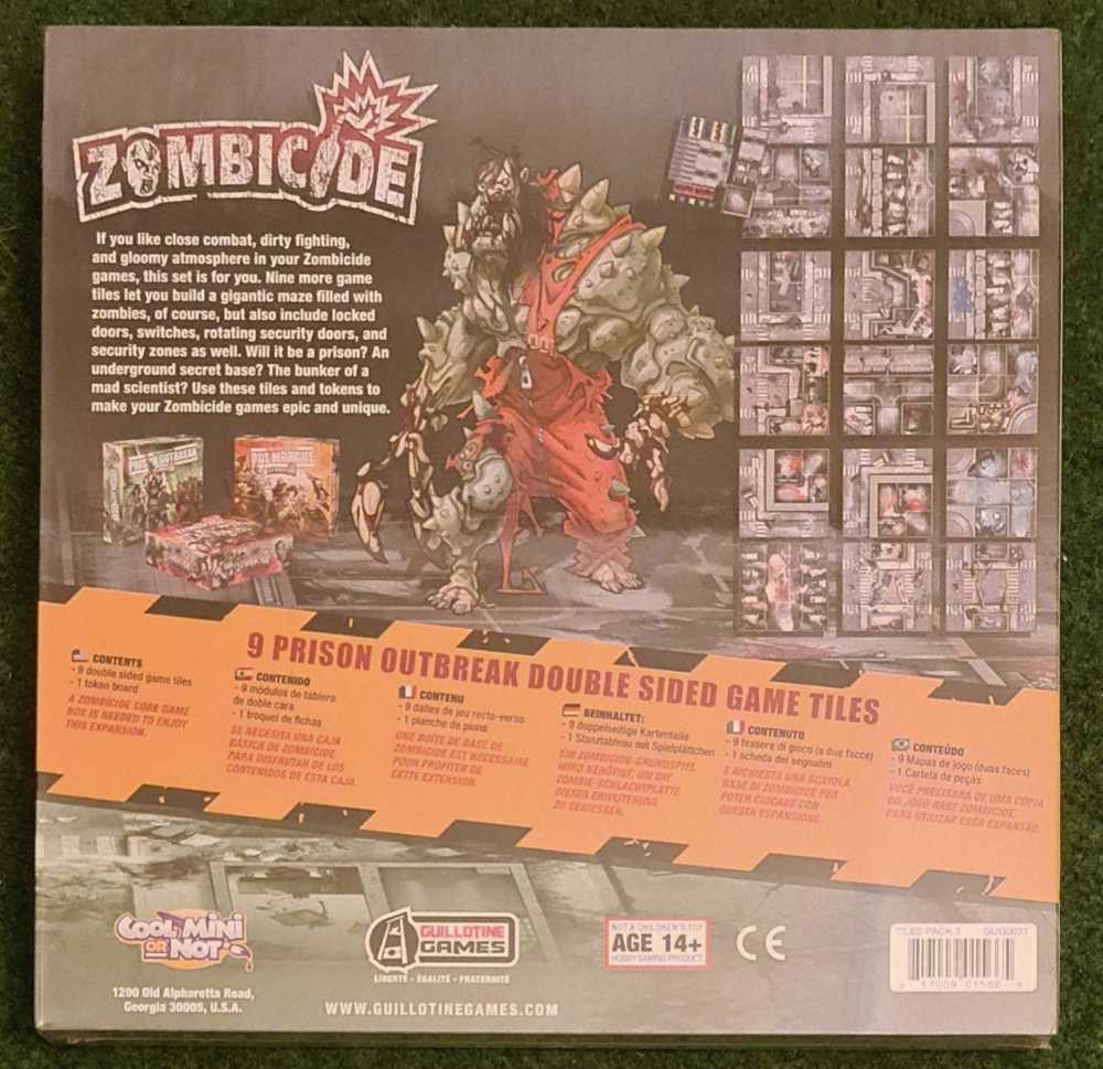 Zombicide: Season 2 Tiles - Prison Outbreak (9Tiles)  (1-6) board game collectible - Main Image 2