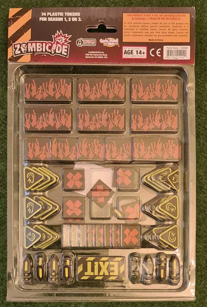 Zombicide: Season 1, 2 Or 3 - Plastic Token Pack  (1-6) board game collectible - Main Image 2