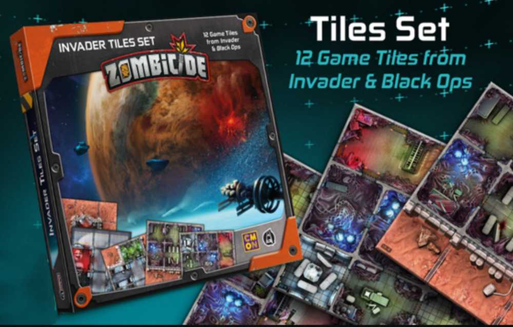 Zombicide: Invader - Tile Set  (1-6) board game collectible - Main Image 3