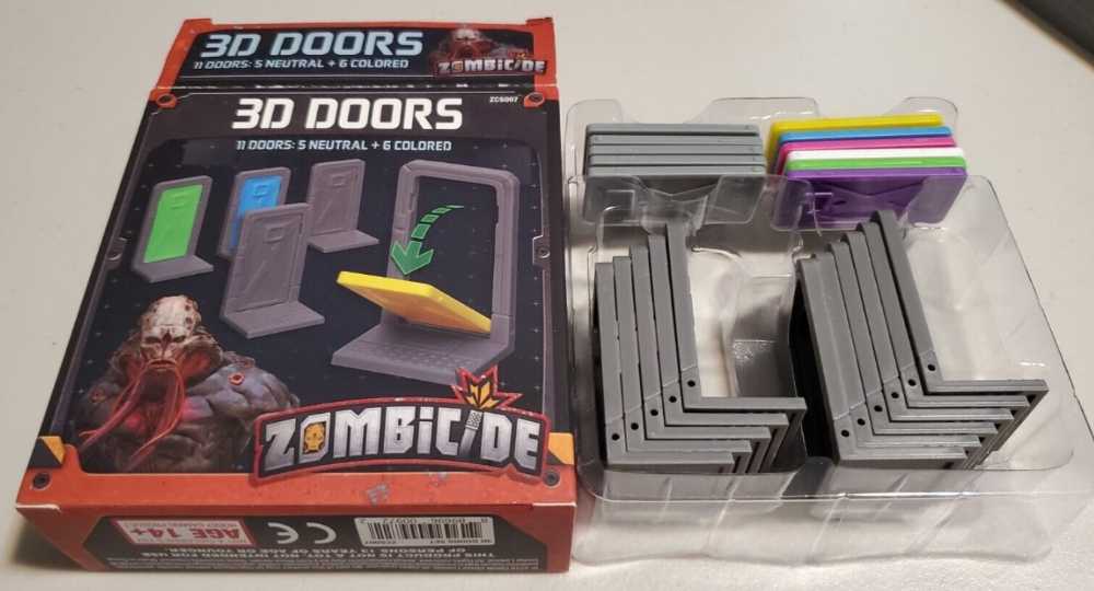 Zombicide: Invader - 3D Doors  (1-6) board game collectible - Main Image 2