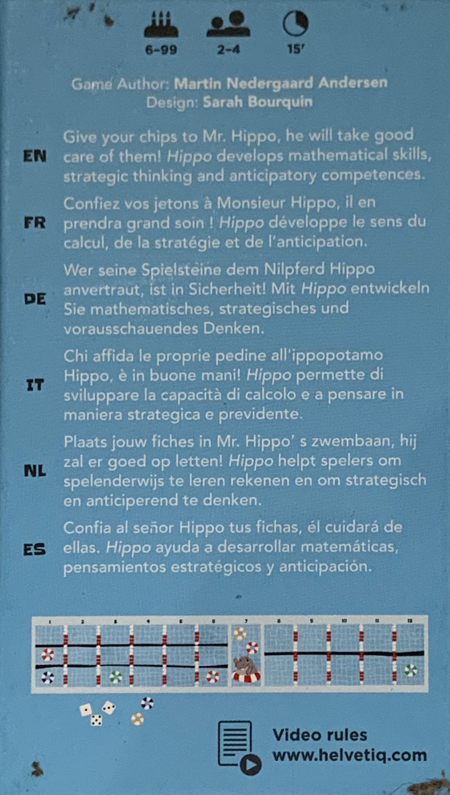 Hippo  (2 3 4) board game collectible [Barcode 7640139531483] - Main Image 2