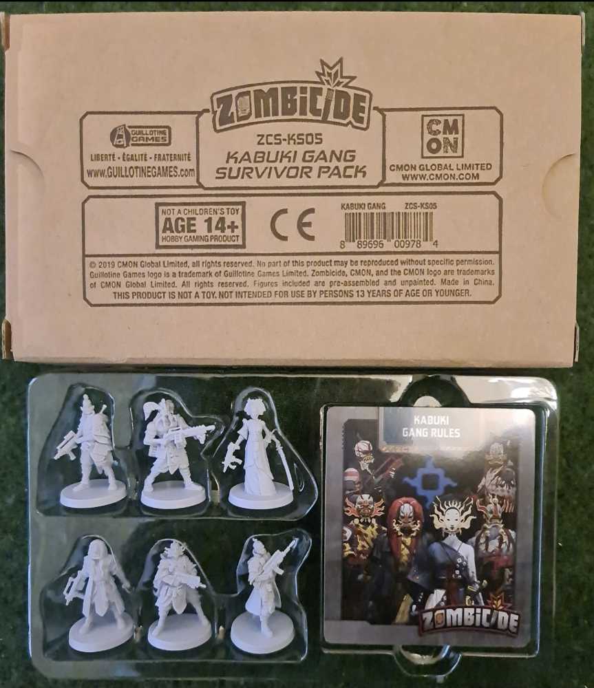 Zombicide: Invader - Kabuki Gang Survivor Pack KS Exclusive  (1-6) board game collectible - Main Image 2