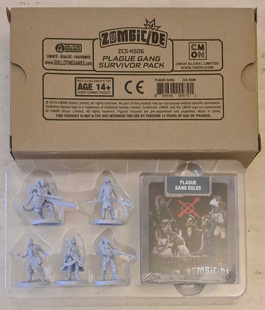 Zombicide: Invader - Plague Gang Survivor Pavk KS Exclusive  (1-6) board game collectible - Main Image 2