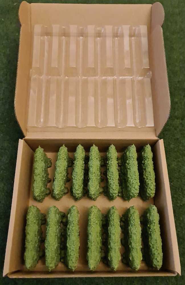 3D Plastic Hedges  (1-6) board game collectible - Main Image 2
