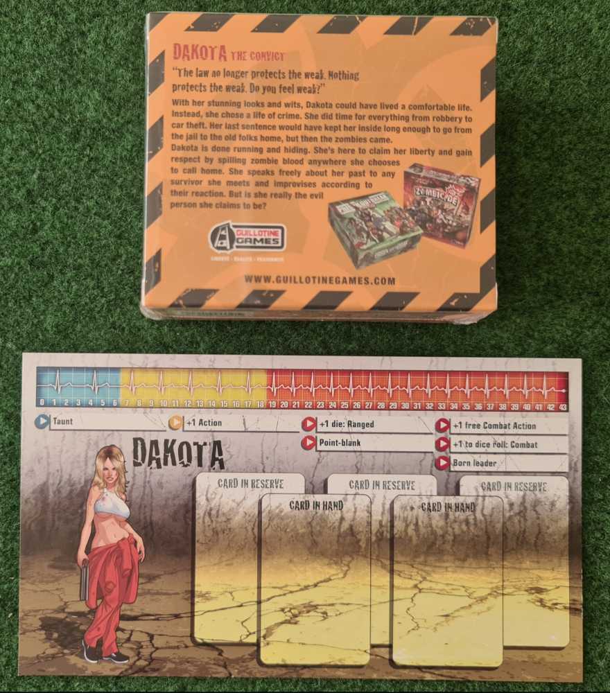 Zombicide: Dakota The Convict + Dasboard (KS Exclusive)  (1-6) board game collectible - Main Image 2