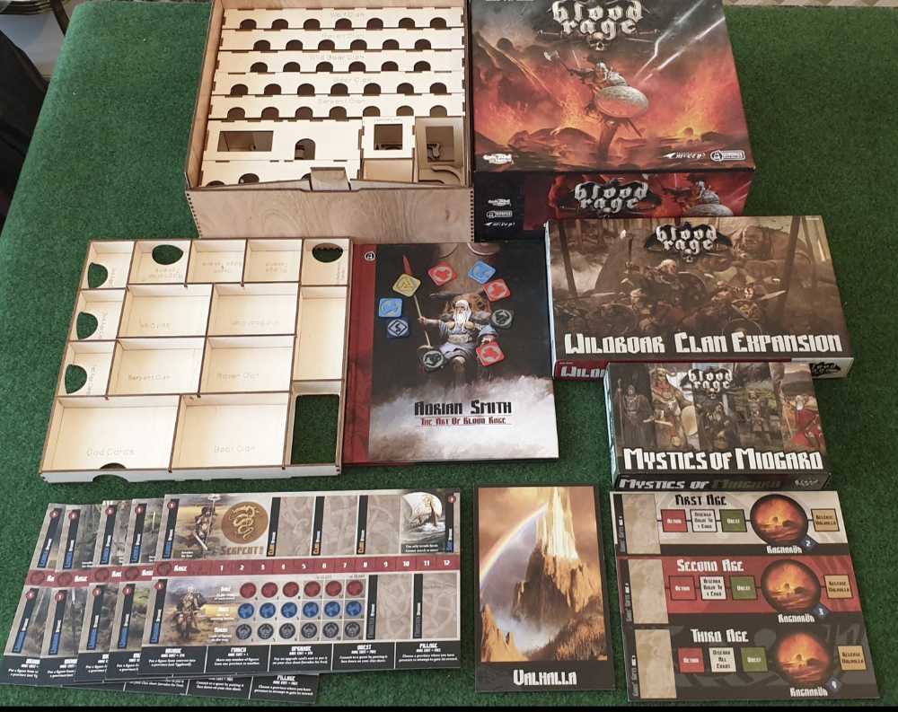 Blood Rage: Storage Box (Kickstarter Version) - Basically Wooden  (2-4) board game collectible - Main Image 3