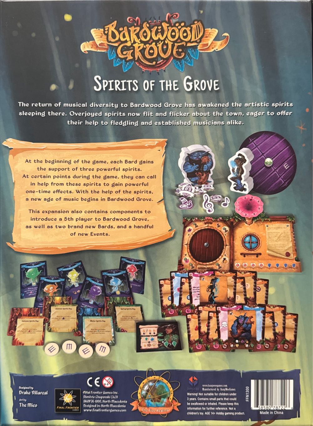 Bardwood Grove: Spirits Of The Grove  board game collectible [Barcode 658580787226] - Main Image 2