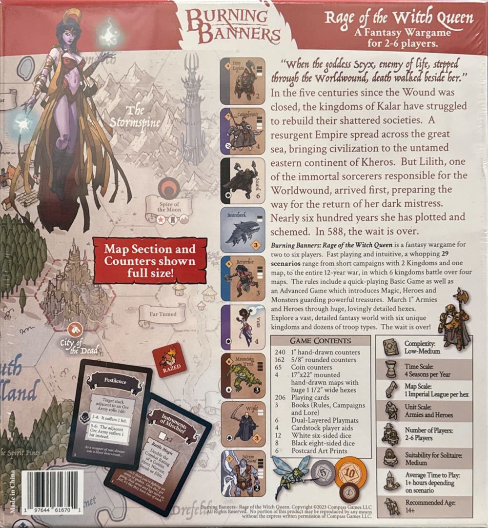 Burning Banners: Rage Of The Witch Queen  (2-6) board game collectible [Barcode 197644616701] - Main Image 2