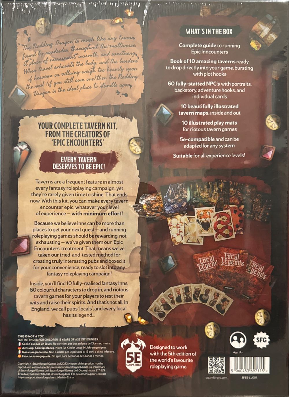 Epic Encounters: Local Legends - Tavern Kit  (2+) board game collectible [Barcode 5060453697115] - Main Image 2