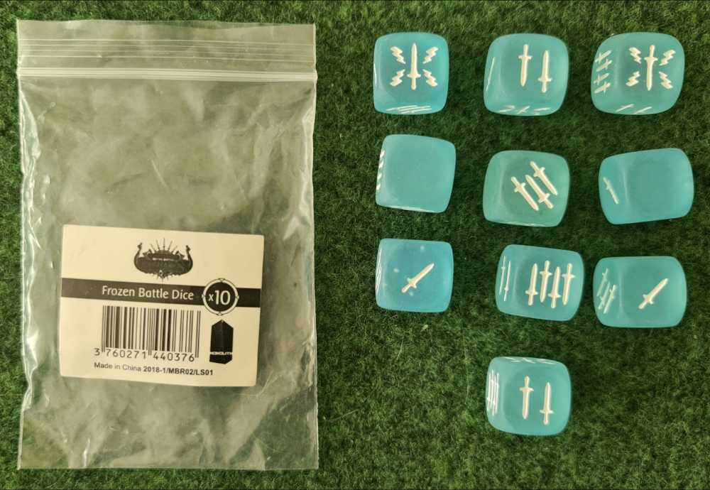 Mythic Battles Pantheon: Frozen Battledice (×10) 2nd Set  (2-4) board game collectible - Main Image 2