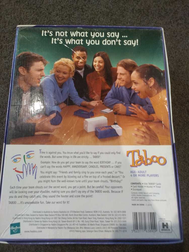 Taboo  board game collectible [Barcode 5023117638909] - Main Image 2