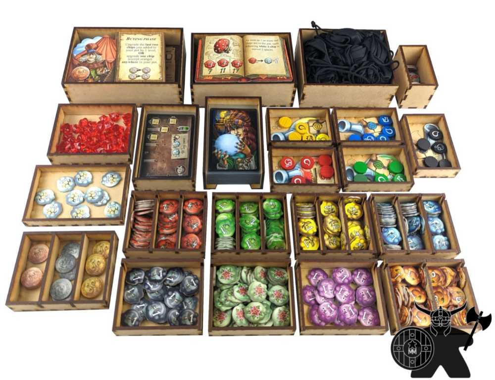 The Quacks Of Quedlinburg & Herb Witches: Etsy Wooden Insert  (2-4) board game collectible - Main Image 2