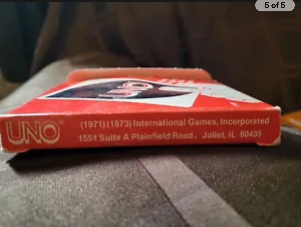 Uno 1971  board game collectible - Main Image 2