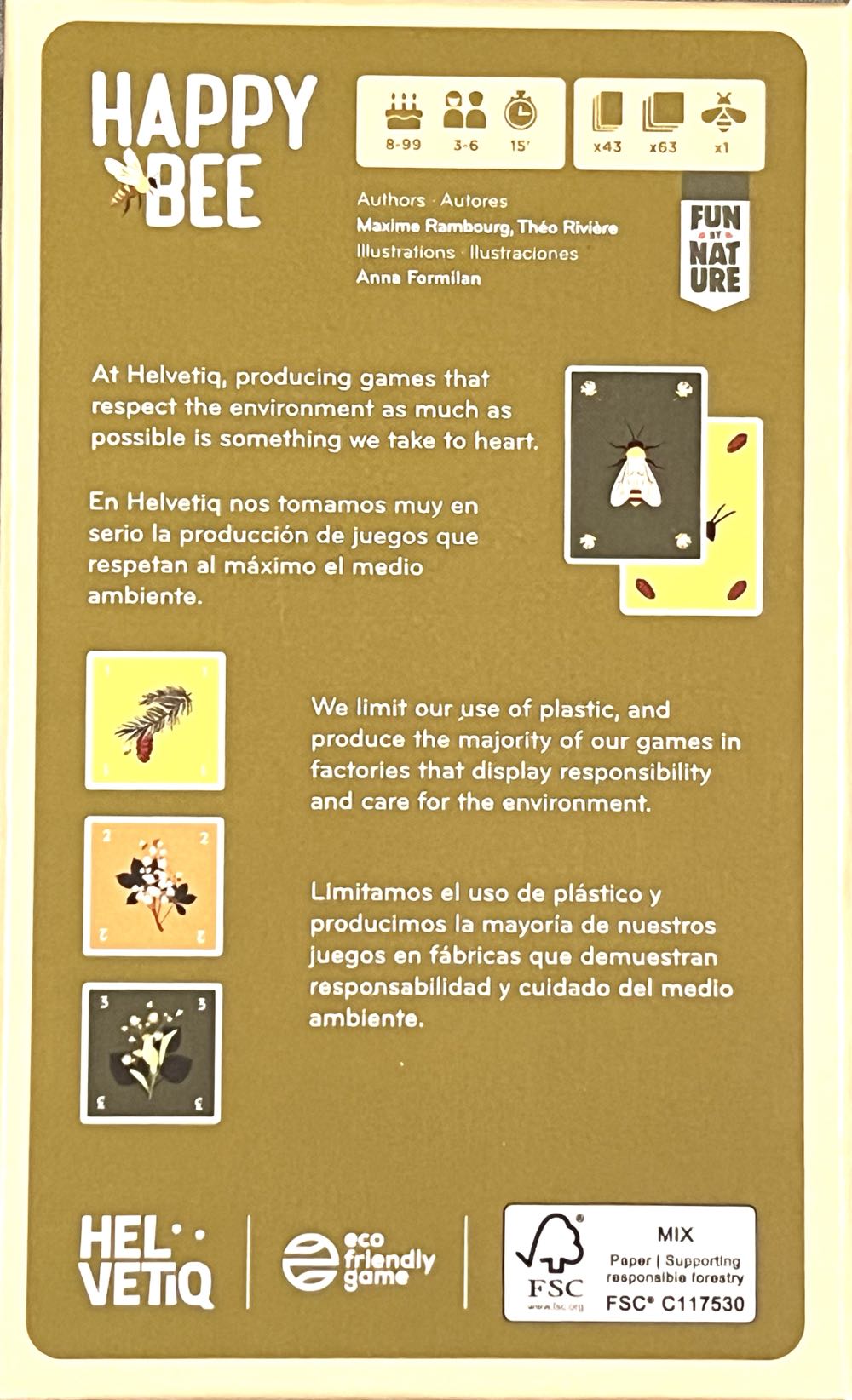 Happy Bee  (3 4 5 6) board game collectible [Barcode 7640139533227] - Main Image 3