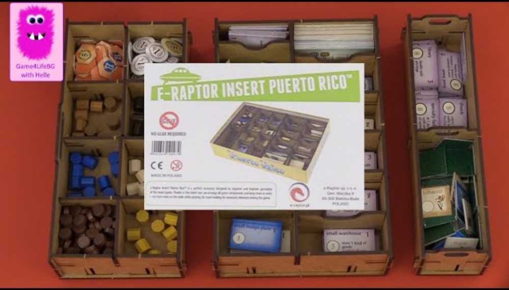 Puerto Rico: e-Raptor Insert  (2-5) board game collectible - Main Image 2