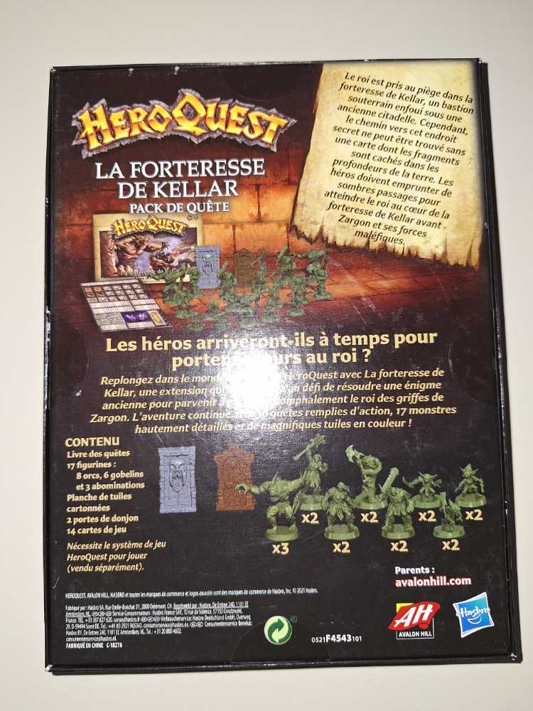 Heroquest : La Forteresse De Keller (The Fortress Of Kellar)  board game collectible [Barcode 5010993938445] - Main Image 2