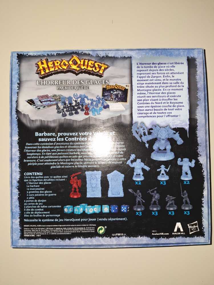 Heroquest : L’horreur Des Glaces (Ice Horror)  board game collectible [Barcode 5010994172435] - Main Image 2