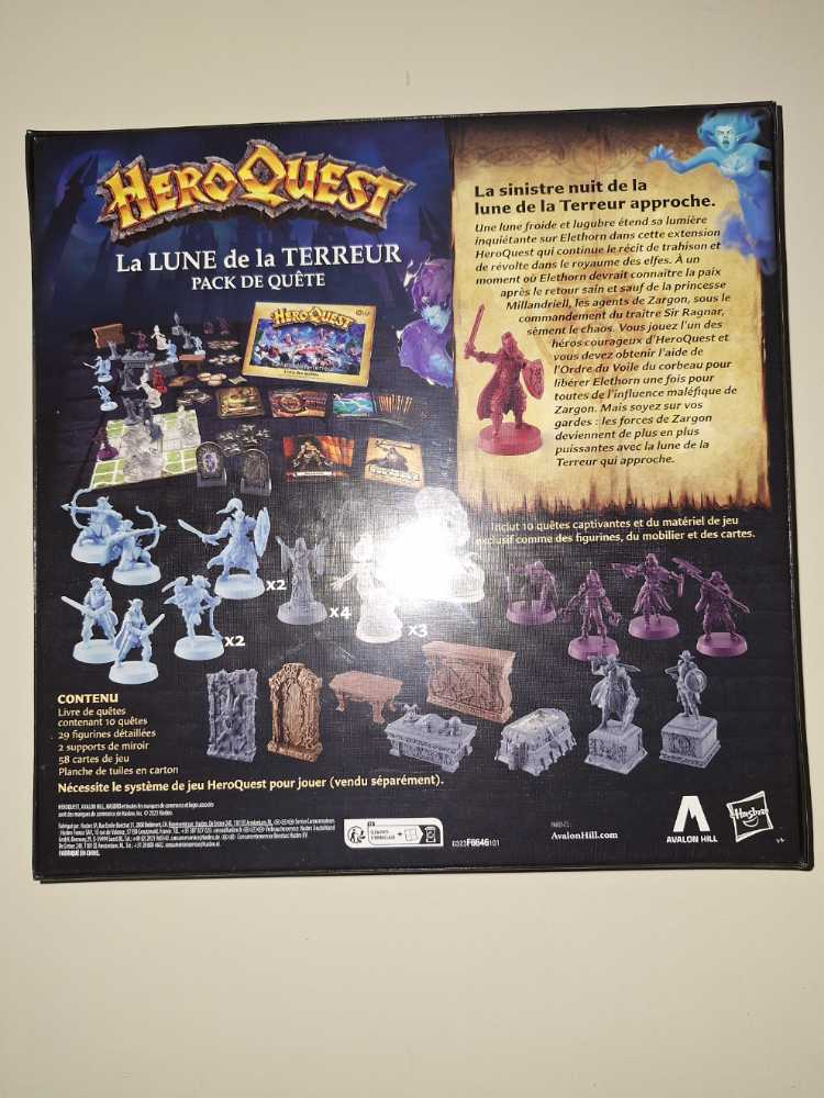 Heroquest : La Lune De La Terreur (Moon Rise Of The Dread)  board game collectible [Barcode 5010996188731] - Main Image 2