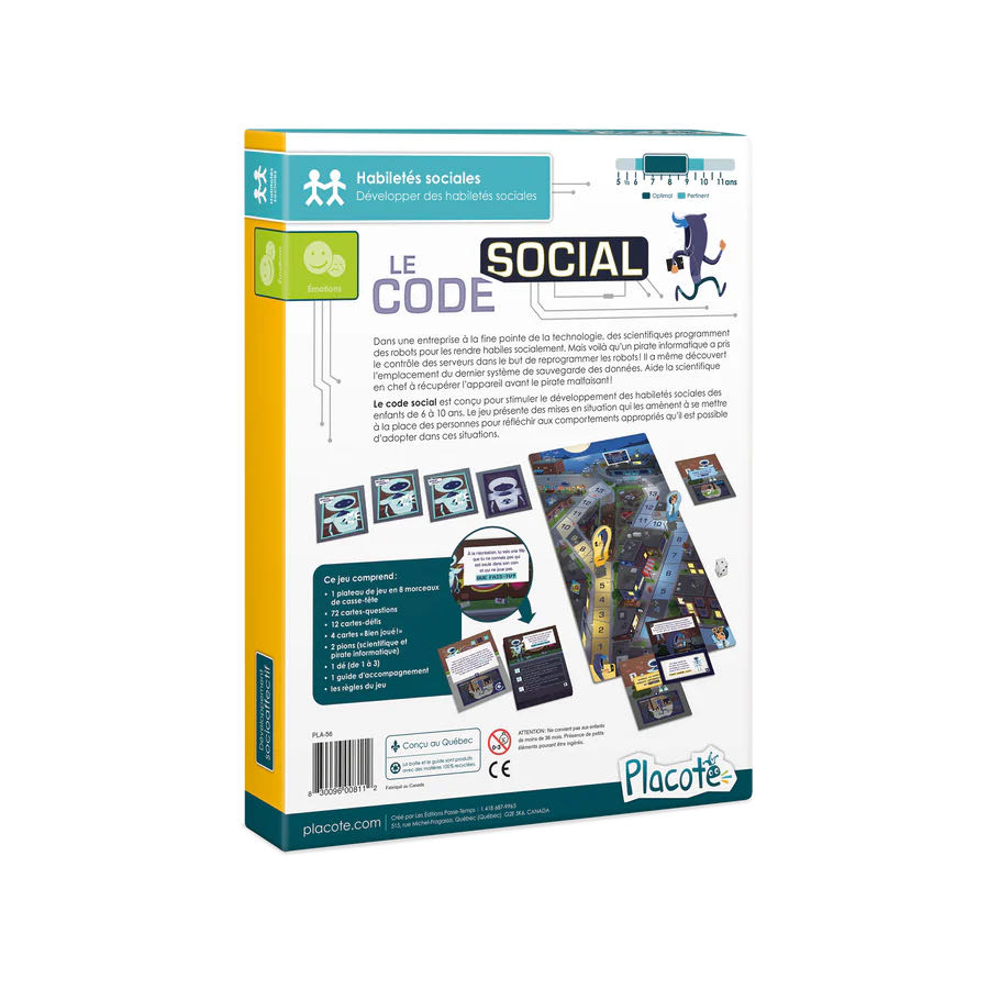 Social Placote Le Code Social Jeu Ans Ans Jeux  (2-4) board game collectible [Barcode 830096008112] - Main Image 4