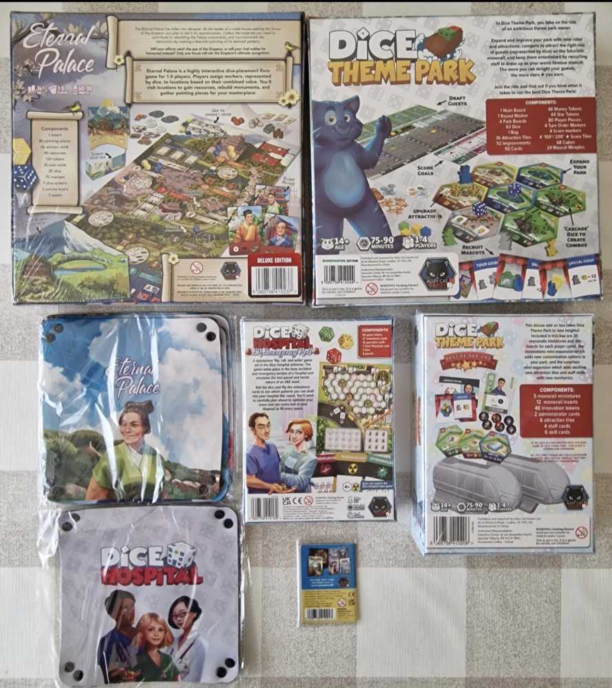 Dice Theme Park - New Dice X Game Bundle (KS)  (1-4) board game collectible - Main Image 2