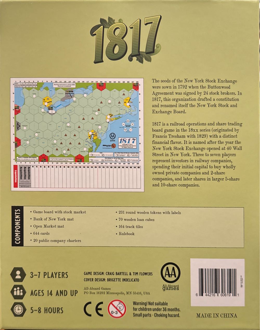 1817  (3-7) board game collectible [Barcode 644216606191] - Main Image 2
