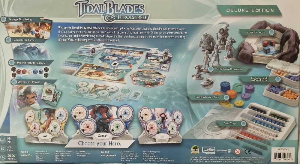 Tidal Blades - Deluxe: + Angler’s Cove Exp + Artbook  (1-4) board game collectible - Main Image 2