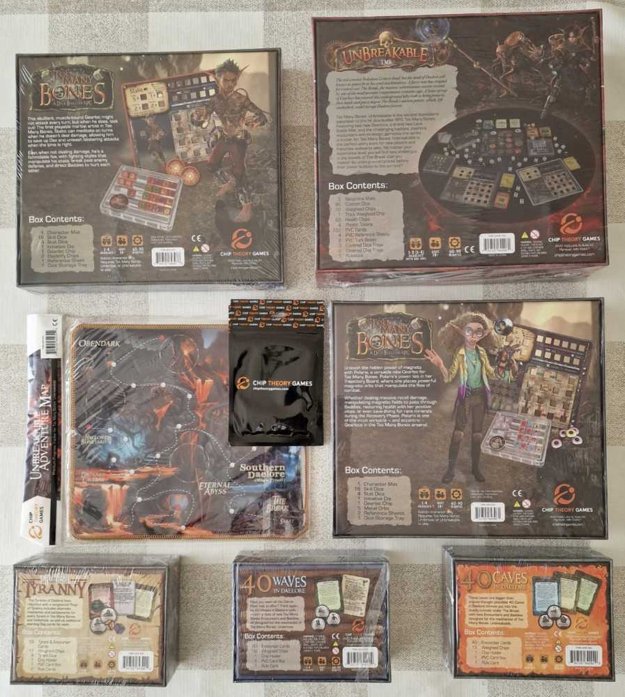 Too Many Bones: Unbreakable - Unbreakable Hero Gamefound Pledge  (1-4) board game collectible - Main Image 2