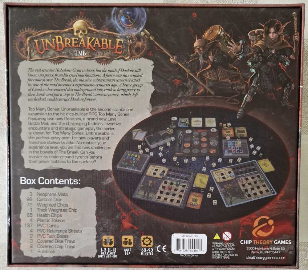 Too Many Bones: Unbreakable - Unbreakable Hero Gamefound Pledge  (1-4) board game collectible - Main Image 4