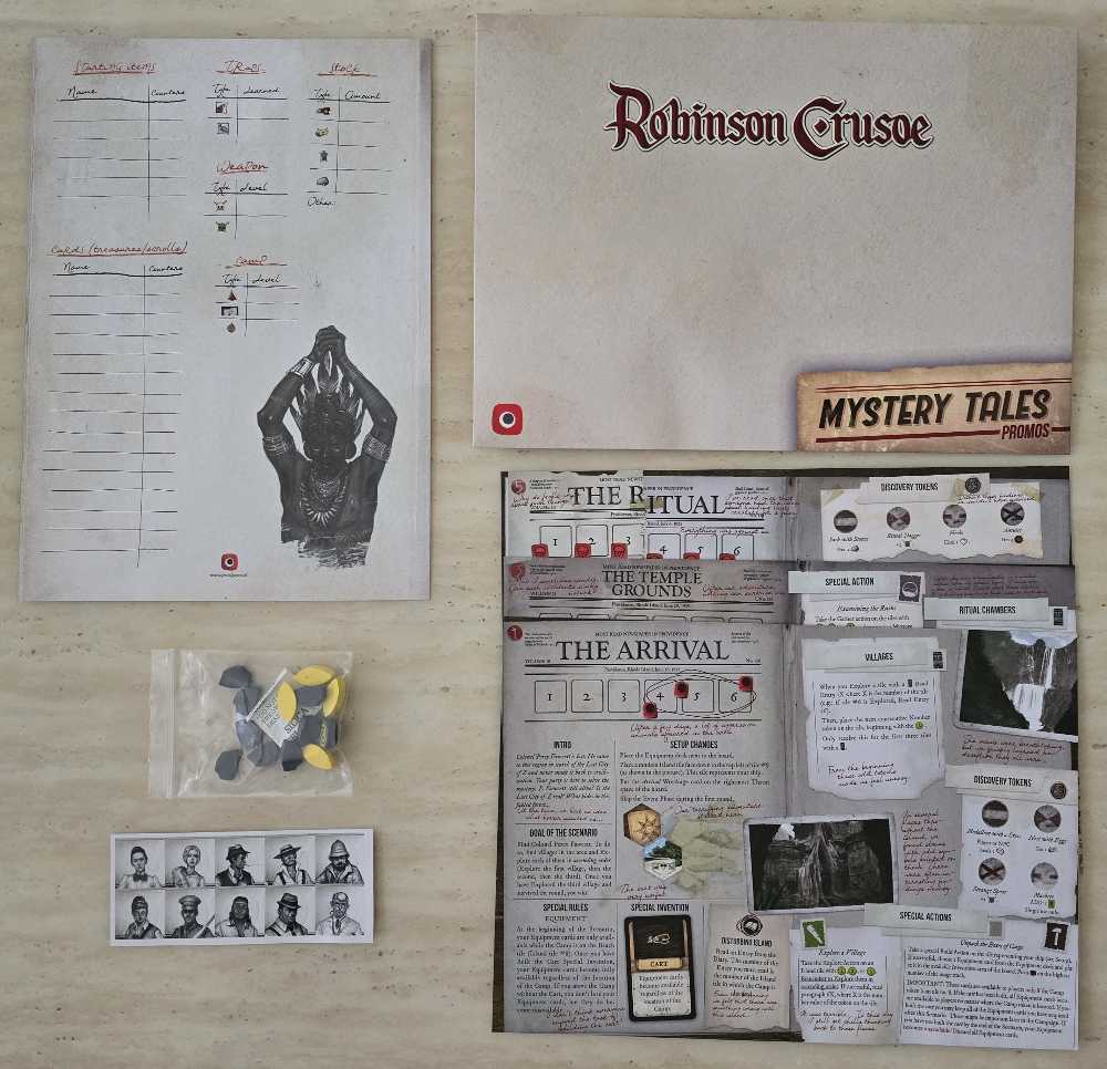 Robinson Crusoe: GF - Mystery Tales Promos  (1-4) board game collectible [Barcode 5902560382419] - Main Image 2
