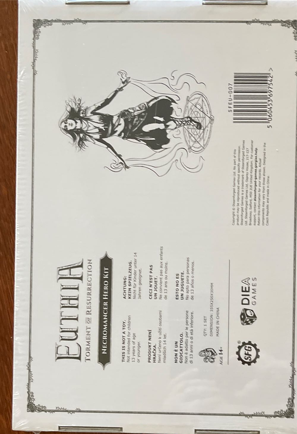 Euthia: Necromancer Hero Kit Kickstarter Gf Health  board game collectible [Barcode 5060453697542] - Main Image 2