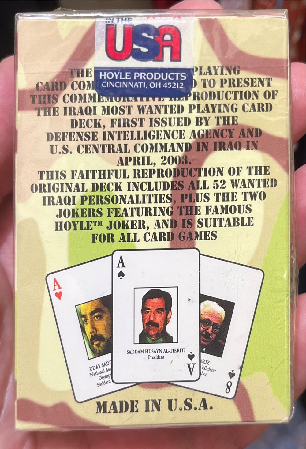Bicycle Iraqi Most Wanted Playing Cards  board game collectible [Barcode 041187064539] - Main Image 3