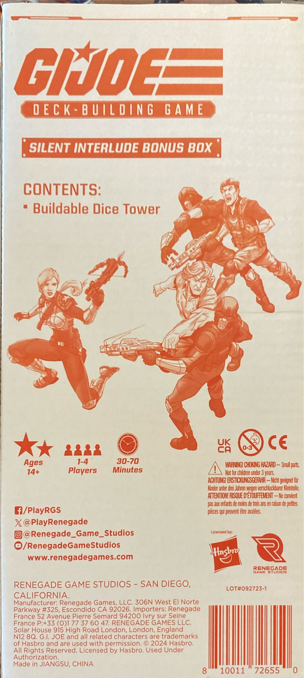 G.I. Joe Deck Building Game: Silent Interlude Bonus Box #6  board game collectible [Barcode 810011726550] - Main Image 2