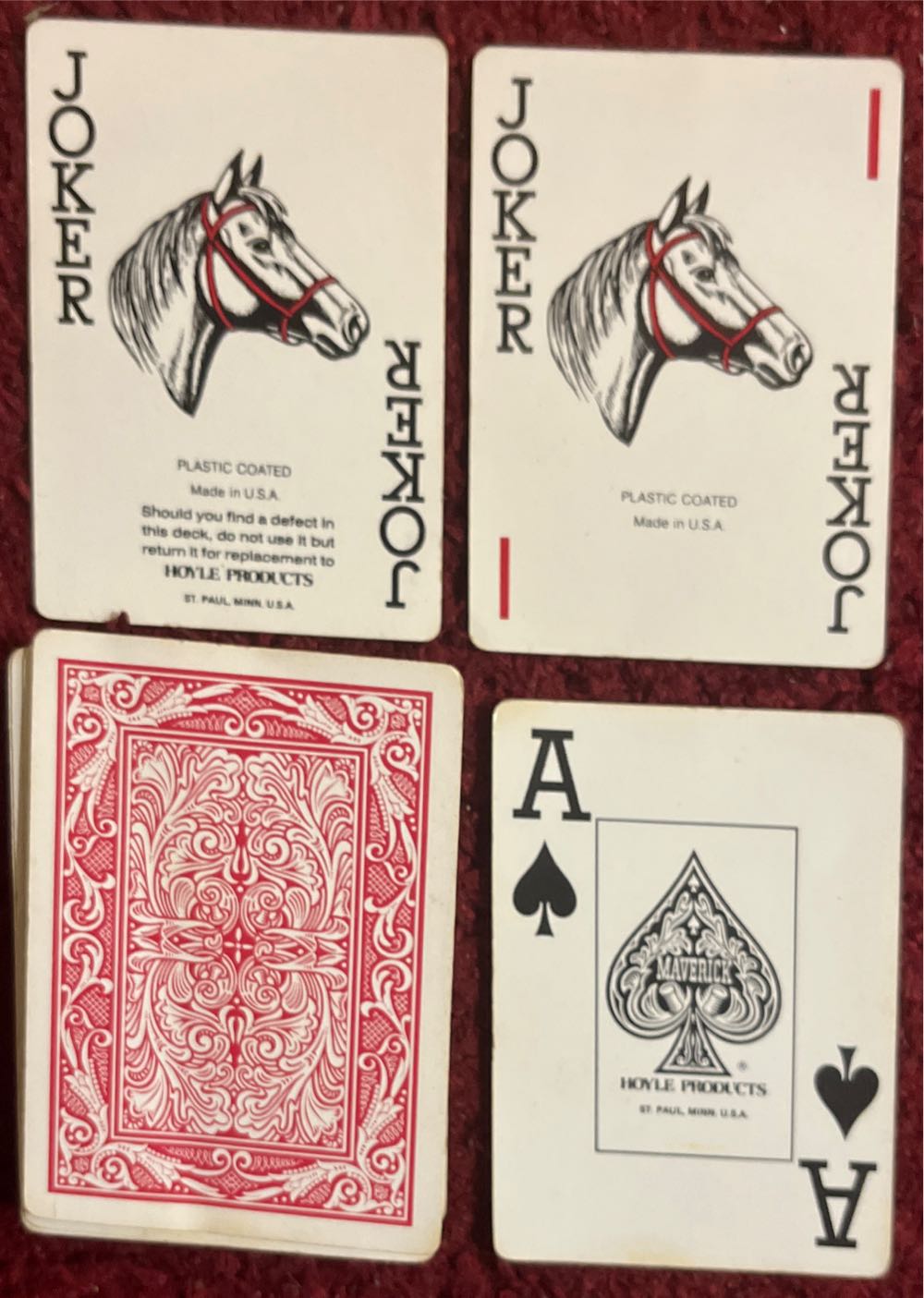 Mavericks Poker Playing Cards Red 8cent Tax  board game collectible [Barcode 041187012059] - Main Image 3