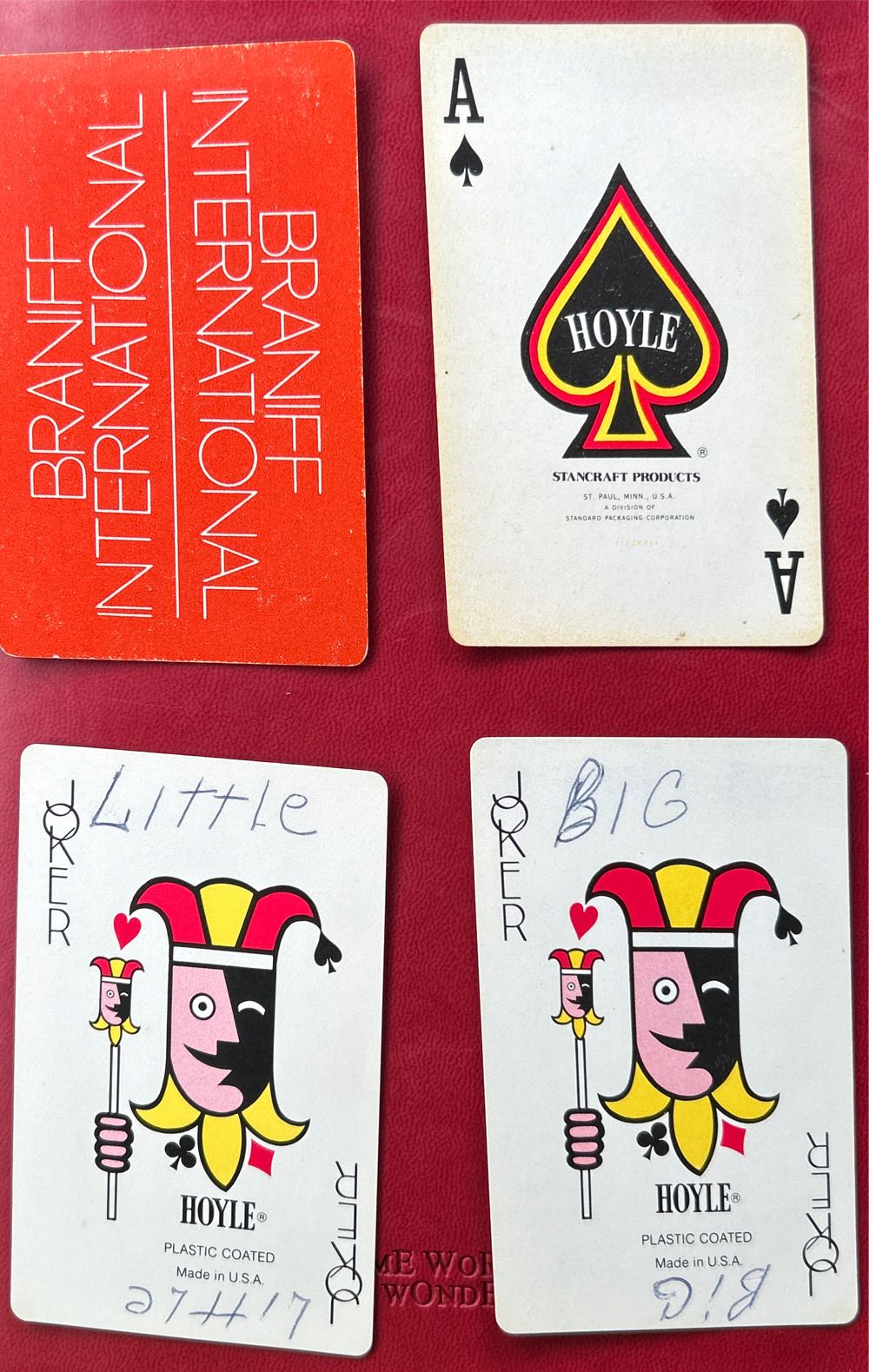 Braniff International Airlines Red Opened Deck  board game collectible - Main Image 3