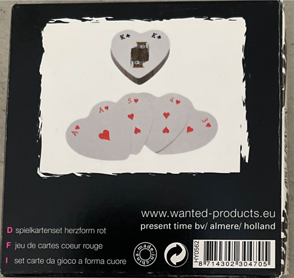 Srdcové Hrací Karty  board game collectible [Barcode 8714302304705] - Main Image 2