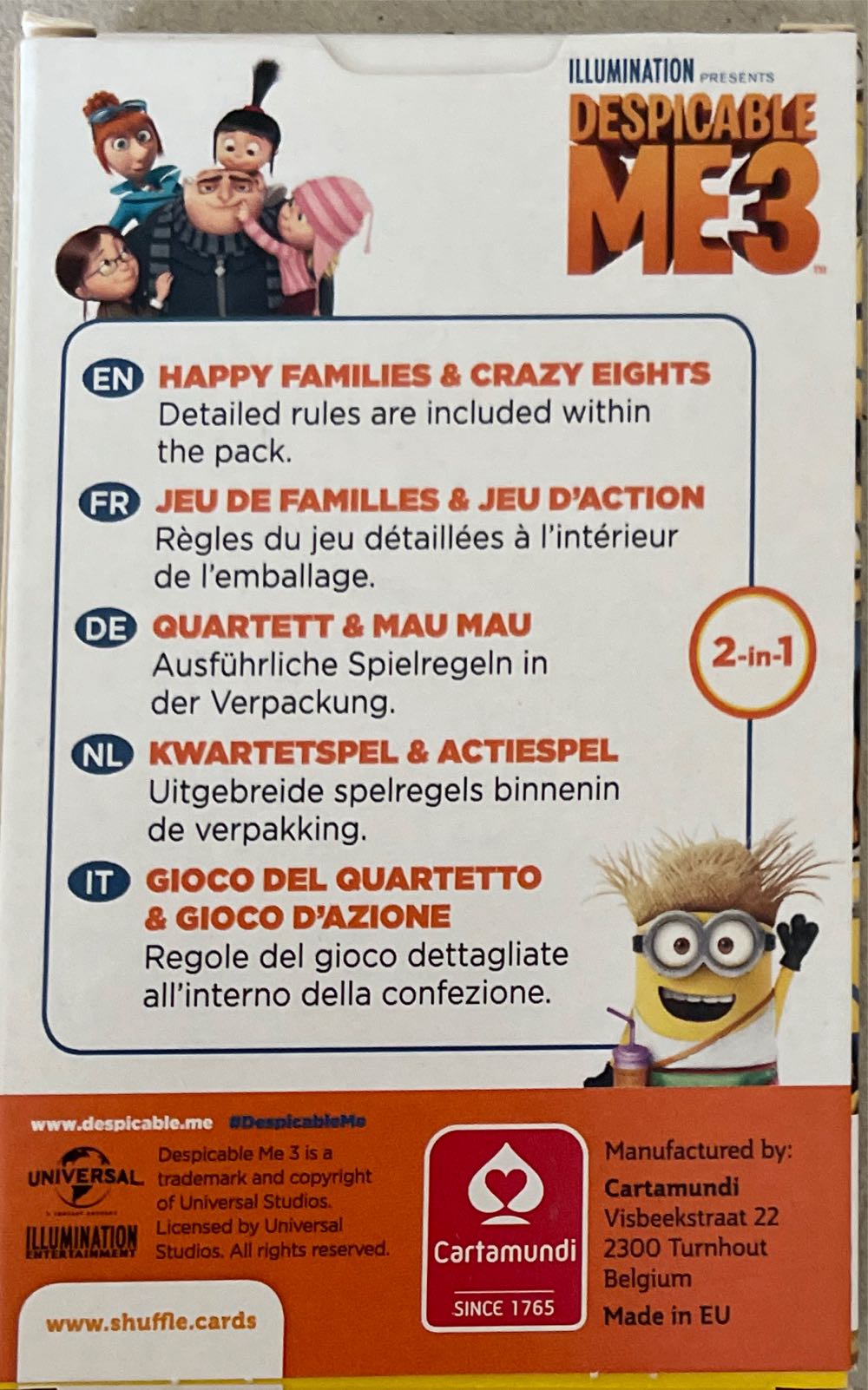 Despicable 3 Kwartet  (2-4) board game collectible [Barcode 5411068830624] - Main Image 2