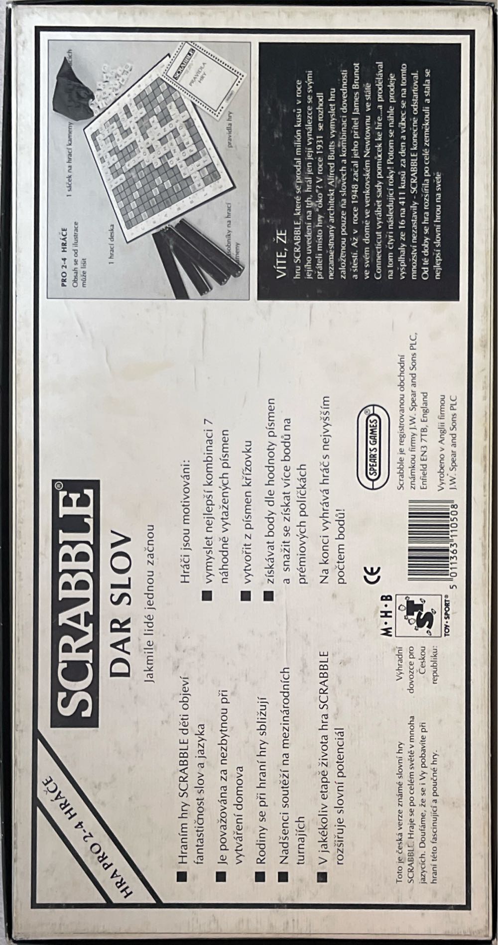 Scrabble  (2-4) board game collectible [Barcode 5011363110508] - Main Image 2