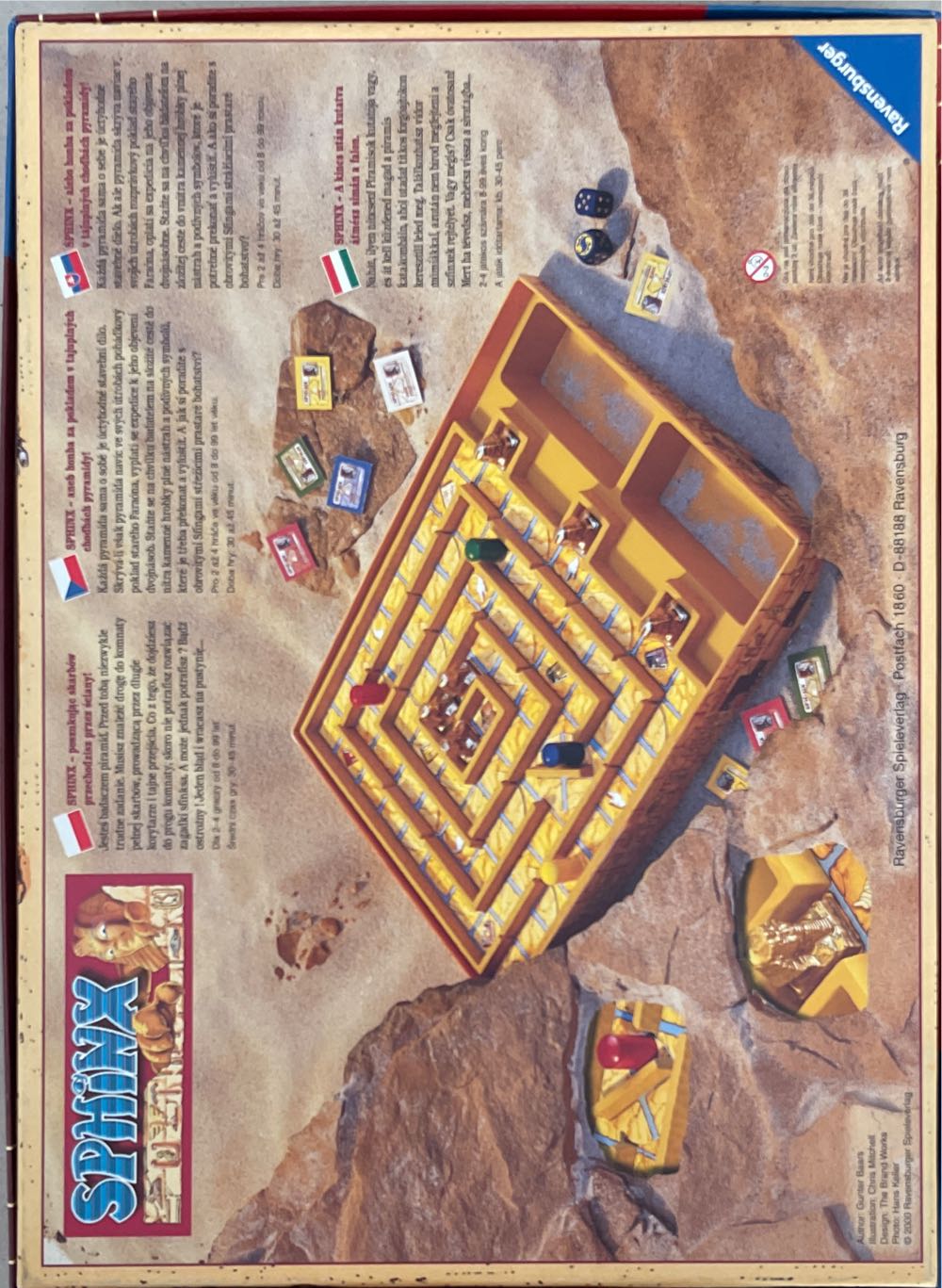 Sphinx Gesellschaftsspiel Spieler Rot 2 4 Gf Health Graham Field Giochi  (2-4) board game collectible [Barcode 4005556262243] - Main Image 2