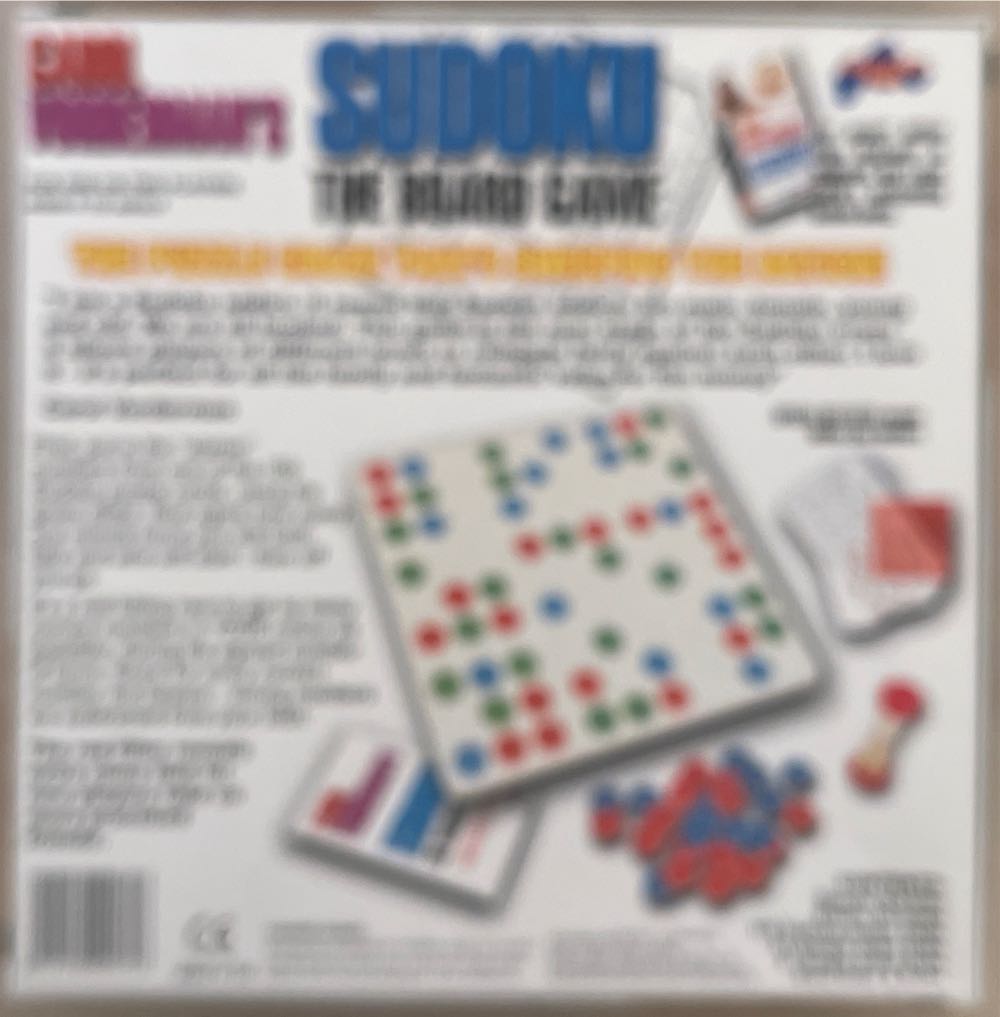 Sudoku Carol Vorderman’s Sudoku  (1) board game collectible [Barcode 5019150000728] - Main Image 2