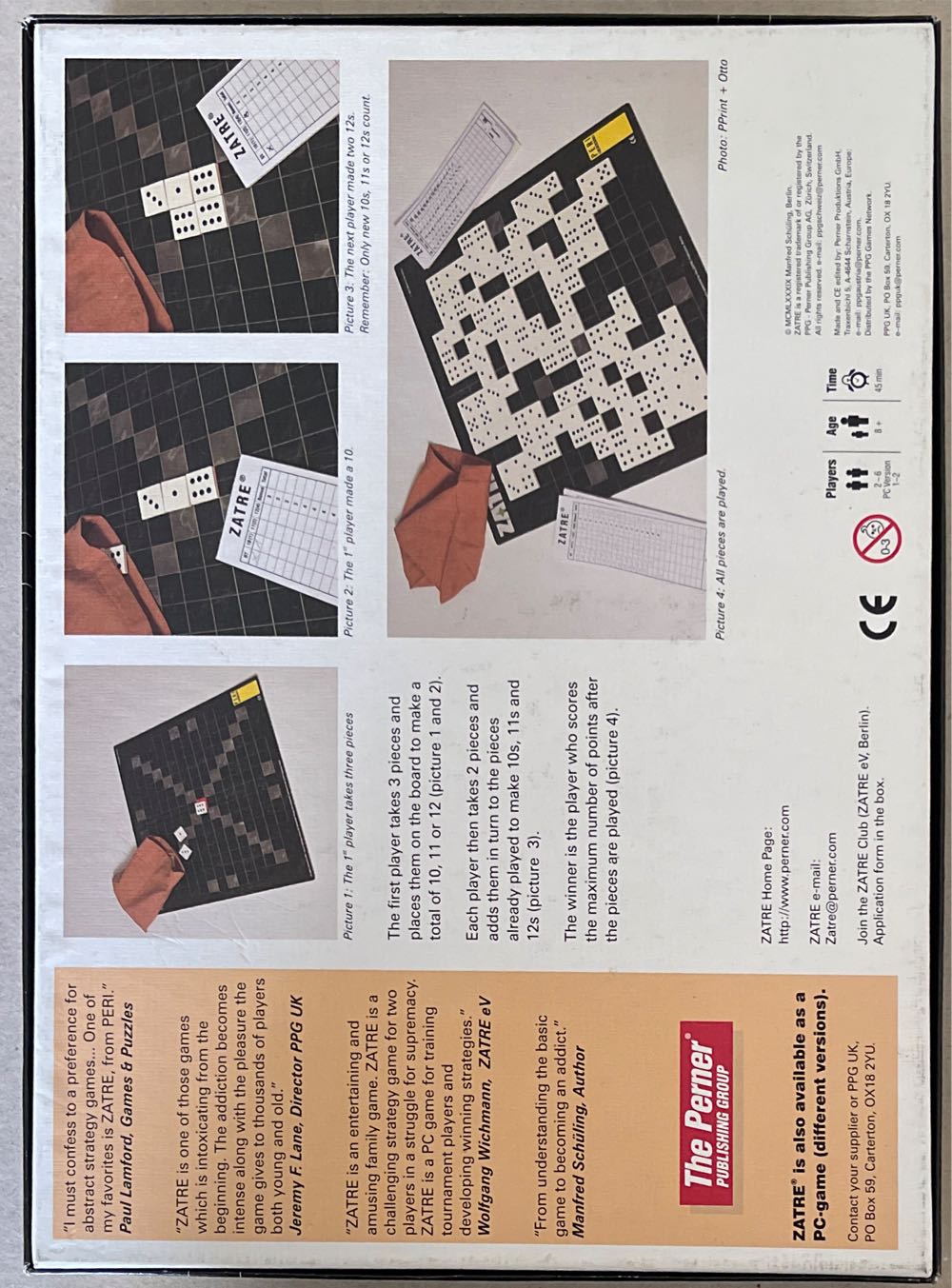 Zatre Dominoes For The 21st Century  (2-6) board game collectible [Barcode 9002379200686] - Main Image 2