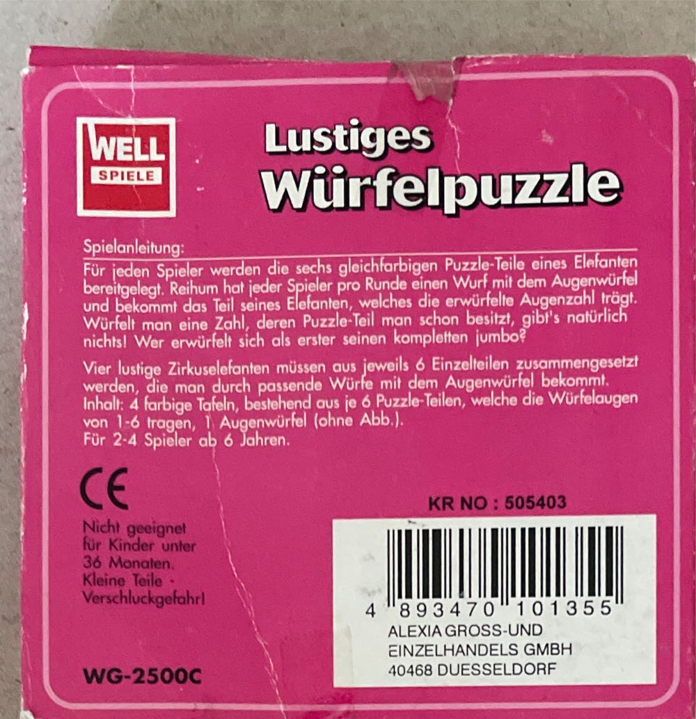 Lustiges Würfelpuzzle  board game collectible [Barcode 4893470101355] - Main Image 2